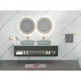 thumbnail image 4 of Modern Oval 24x14 Inch Above-Counter Bathroom Vessel Sink for Vanity Cabinet, Non-Porous Hygienic Surface with Scratch-Resistant Quick-Drain Design, 4 of 9