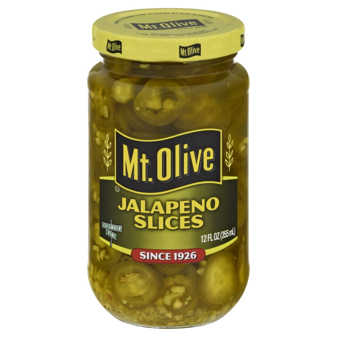 (6 pack) Mt. Olive Jalapeno Pepper Slices, 12 fl oz Jar