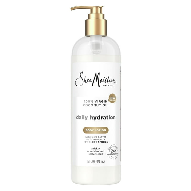 Loción corporal SheaMoisture Daily Hydration 473 ml con aceite de coco