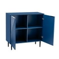 thumbnail image 3 of EUROCO 2 Door Sideboard Cabinet,35" Buffet Cabinet with Storage,Sideboard Storage Cabinet with Adjustable Shelf,Accient Cabinet for Living Room,Kitchen,Navy Blue, 3 of 7