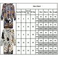 thumbnail image 3 of Women Halloween Print Long Sleeve Lace Up V-neck Mini Dress, 3 of 3