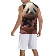 thumbnail image 2 of Sikiie Cute Cloud Panda Basketball Jersey Reversible Men's Mesh Athletic Sports Shirts Training Practice S-4XLX-Large, 2 of 6