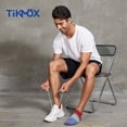 thumbnail image 6 of likloks 3 Pairs Cotton 5 Toe Socks for Men & Women, Breathable Moisture Wicking Low Cut Striped Athletic Socks for Running, Cycling & Sports Medium, 6 of 6