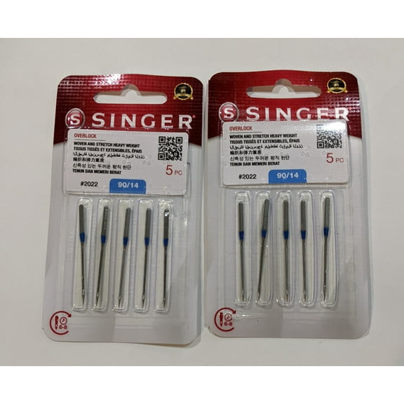 10PCS Singer Overlock Sewing Machine Needles 2022 Size 14