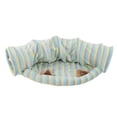 thumbnail image 2 of Tube Tunnel pour Chats, Résistance aux Rayures Douce Lit Tunnel pour Chat Design Interactif Intégré Conception de Demi-Lune Confortable avec Tapis pour Chats, 2 of 8