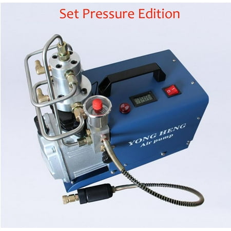 INTBUYING Set Pressure 30MPa 45000psi PCP High Pressure Electric Air Compressor 110V YONG HENG