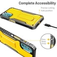 thumbnail image 4 of FITO For Moto G 5G 2022 Case, Phone Case with Screen Protector and Kickstand (Yellow), 4 of 7