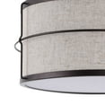 thumbnail image 4 of JONATHAN Y Evan 14" 2-Light Rustic Farmhouse Iron LED Flush Mount, Oil Rubbed Bronze, JYL1313A, 4 of 9