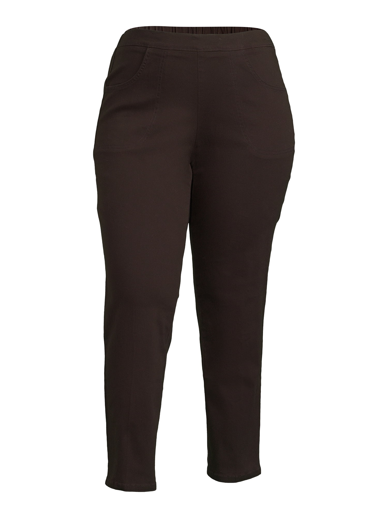 JMS Just My Size by Hanes Women's Plus Size 2 Pocket Pull On Pants, Single and 2 Pack