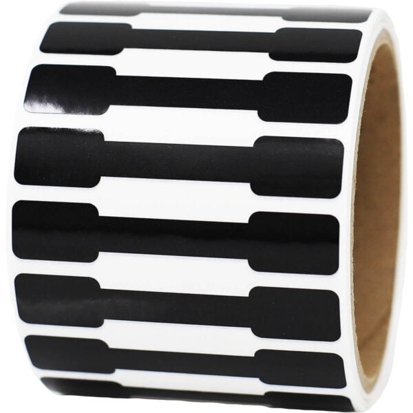 Black Blank Tamper Evident Labels | 0.5