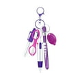 thumbnail image 5 of &Craft&Stationery 6-Piece Pen Set with Retractable Ballpoint Pen Keychain Clip Scissor Light LED Flashlight and Accessories for Workspaces, 5 of 6