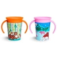 thumbnail image 1 of Munchkin Miracle 360 Wildlove Trainer Cup, 6 oz, paquete de 2, tigre/rinoceronte, 1 of 3