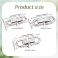 thumbnail image 2 of 6 Pcs 3 Sizes 304 Stainless Steel Fold Over Clasps Foldover Extension Jewelry Clasps Jewelry Extender Clasp for DIY Bracelet Necklace Jewelry Making, 2 of 7
