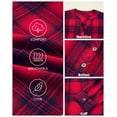 thumbnail image 4 of DOKOTOO Blouses for Women Casual V Neck Plaid Shirts Button Down Long Sleeve Boho Tops, 4 of 9
