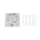 thumbnail image 1 of Kit de sellos transparentes, plantilla transparente decorativa de forma única, juego de troqueles de corte en relieve para manualidades de álbumes de recortes DIY, 1 of 14