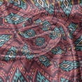 thumbnail image 5 of Ambesonne Tribal Valance Pack of 2, Hipster Tribal, 54"X18", Dark Coral Turquoise, 5 of 5