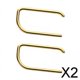 thumbnail image 1 of 2xTrendy Mini Bar Stud Pendientes Tira Completa Grapas Grapas Studs Para Mujeres Hombres Aureate 2 piezas, 1 of 10