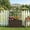 Brown, variant on Resenkos Outdoor Vertical Gardening Plant Container with Wicker Planter, 49 Inch Growing Bed with Climbing Vine Trellis, Brown