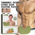 thumbnail image 3 of 12pcs Turmeric Extract GynoEase Soothe Patch Men's &Swelling& Fat Chest U2O9, 3 of 7