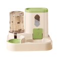 thumbnail image 2 of Comedero y dispensador de agua automático para gatos 2 en 1, cuenco de comida y agua para mascotas Verde, 2 of 8