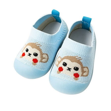 

Kureaily Boys Girls Animal Prints Cartoon Socks Shoes Toddler The Floor Socks Non Prewalker Shoes 18-24 Months
