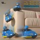 thumbnail image 4 of Paquete de 2 coches de choque de batalla con control remoto para niños pequeños, juguetes de radiocontrol, robot catapulta musical emergente, juego de batalla RC de interacción familiar para Ki, 4 of 5
