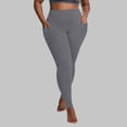 thumbnail image 2 of vigerkar Plus Size Leggings with Pockets for Women, High Waist Workout Tummy Control Yoga Pants 2025 Grey, XXL, 2 of 7