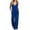 Blue, variant on ASDFVBKG Women Dressy Summer Casual Jumpsuit Sleeveless V Neck Wide Leg Pants Rompers Fashion Elegant One Piece Outfit Blue XL