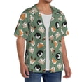 thumbnail image 2 of Sigee Animal Heads for Men's Casual Short Sleeve Button Down Shirts Men's Shirts Summer-3X-Large, 2 of 5