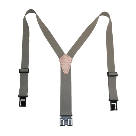 Perry Suspenders Mens Elastic Hook End 1 1/2 Inch Suspenders - Tan, Tall