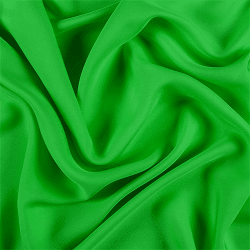 Green Silk Double Fabric By the Yard