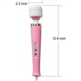 thumbnail image 2 of 10 Speeds Wired Handheld Massager with Strong Vibrations, Powerful Body Massage Tool, Personal Therapy Massager for Sports Recovery, Muscle Aches, Body Pain (Pink), 2 of 5