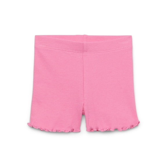 Garanimals Baby Girl Lettuce Hem Biker Shorts, Sizes 0-24 Months