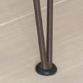 thumbnail image 6 of Edward Outdoor Industrial Acacia Wood Barstools with Iron Frame, Set of 4, Teak, Rustic Metal, 6 of 6