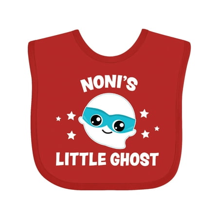 

Inktastic Cute Noni s Little Ghost with Stars Gift Baby Boy or Baby Girl Bib