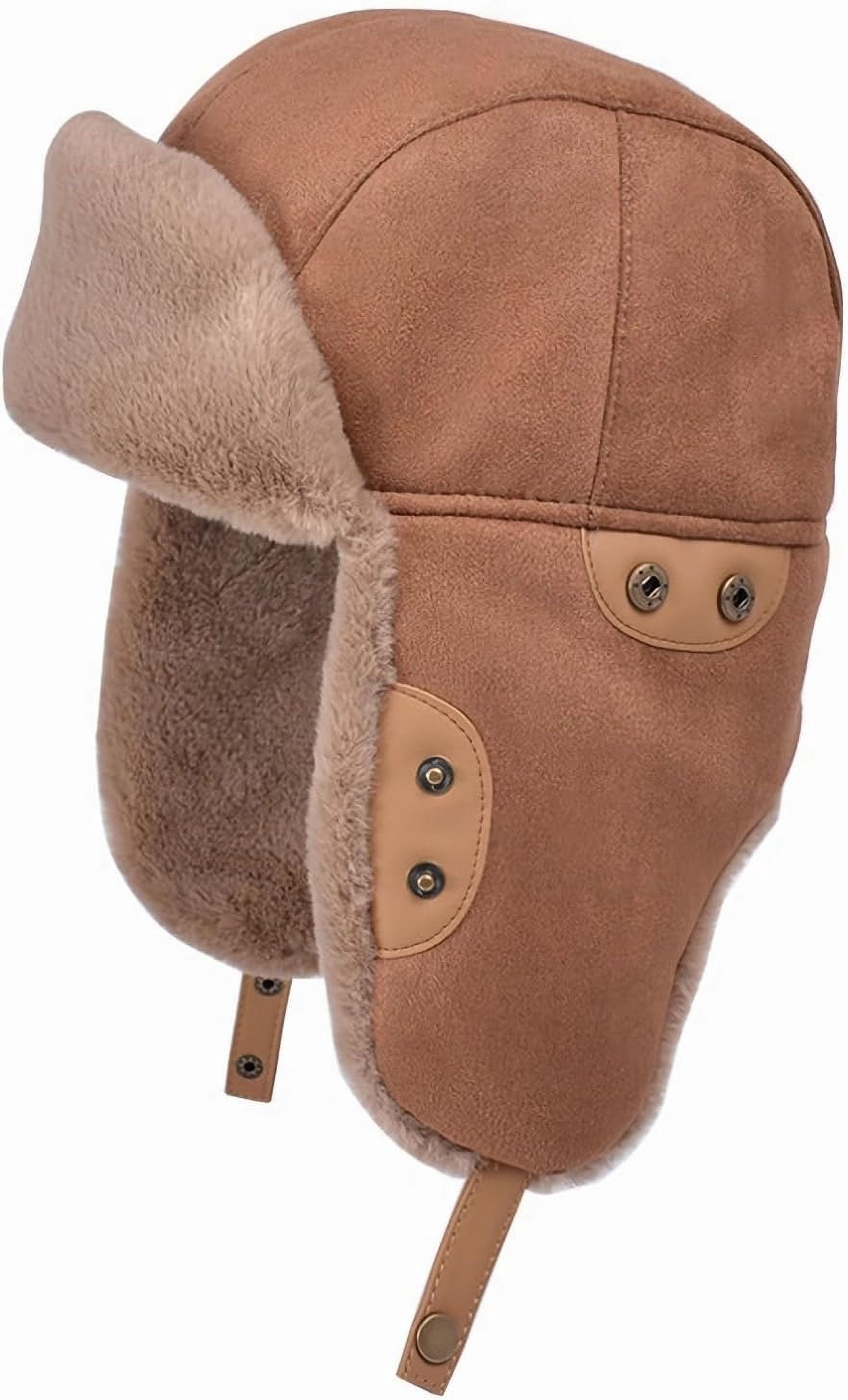 YooGuoGuo Women Men Winter Trapper Hats Ear Flaps Ushanka Trooper Hunting Hat Outdoor Ski Snow Windproof Cap