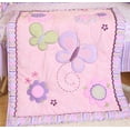 thumbnail image 2 of Sweet Baba Ensemble de Literie de Bassinette en Coton à 4 Pcs avec Papillons, Ensemble de Bassinette Rose pour Bébés Filles, Ensemble de Chambre de Bébé en Microfibre Imprimée Incluant Couette/jupe/2 Draps de Bassinette, 2 of 7