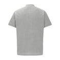 thumbnail image 4 of ALLLIST Workout Tops Gray V-Neck Short Sleeve Solid Fitness T-Shirts Casual Quick Drying Men's Shirts, 4 of 5