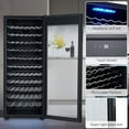 thumbnail image 6 of Ataucjin 80 Bottle Wine Cooler Refrigerator with Intelligent Digital Temperature Control - 48" Large Single Zone Wine Fridge, Low Noise Operation, Freestanding Wine Refrigerator (115V/60HZ), 6 of 9