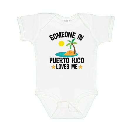 

Inktastic Someone in Puerto Rico Loves Me Gift Baby Boy or Baby Girl Bodysuit