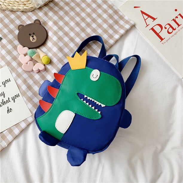Mochila Escolar NikouMX para niños con patrón de Dinosaurio de Dibujos Animados Gran capacidad