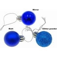 thumbnail image 3 of Christmas Decorations Clearance, 24Pcs Christmas Balls Ornaments, 1.18'' Shatterproof Christmas Tree Decorations Ornaments, Christmas Decorations for Indoor Home Holiday Wedding Party Blue, 3 of 6