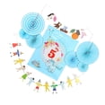 thumbnail image 1 of colgando del molinillo abanicos plegables del empavesado establece decoración corona 5 Sunnimix Kit de decoración de telones de fondo del partido, 1 of 8
