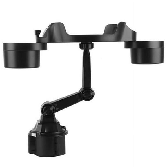 Expander 360 Rotating Car Tray Bottle Holder with Adapter Multifunctional Water Cup Mount Stand, Black