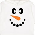 thumbnail image 3 of Inktastic Cute Smiling Snowman Face with Carrot Nose Toddler Hoodie, 3 of 4