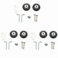 thumbnail image 1 of 6Ensemble 45x19mm Roues de Remplacement pour Valise / Patin Extérieur Noir, 6 Roues x 12 Roulements x Vis d'Arbre 12 Rondelles x Clés, Noir, 1 of 6
