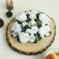 thumbnail image 2 of BalsaCircle 4 Silk Roses Flowers Candle Rings White, 2 of 8