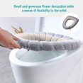 thumbnail image 5 of Cojín Universal para asiento de inodoro, 2 uds., con lazo colgante, almohadillas lavables suaves para asiento de inodoro, 5 of 5