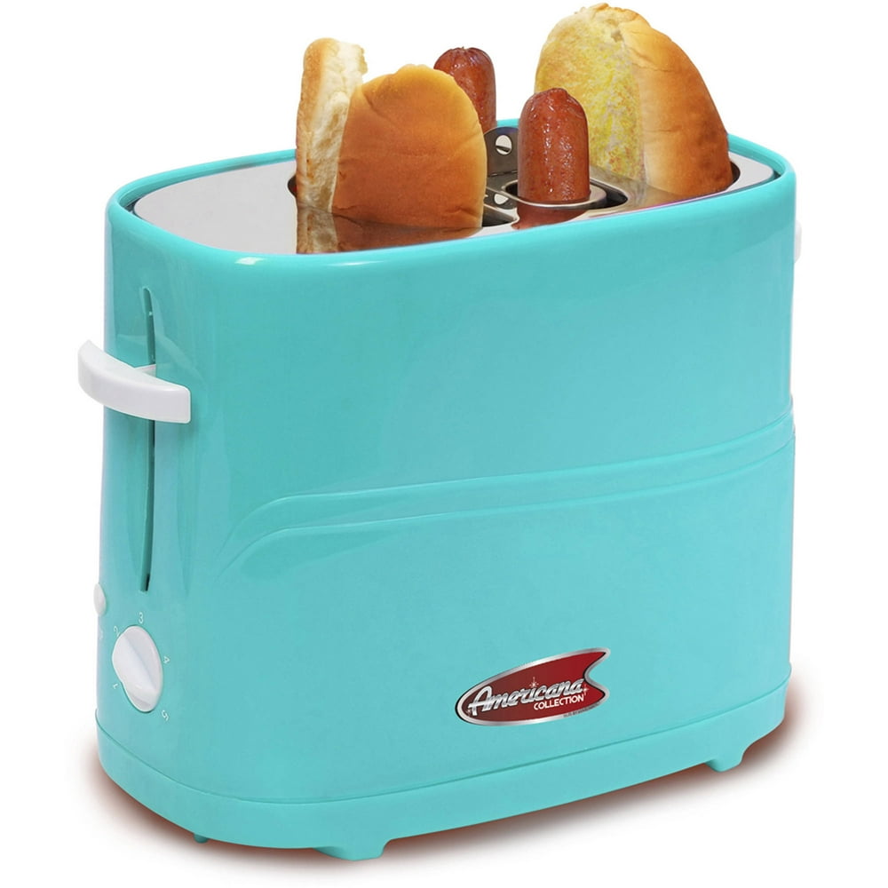 Elite Cuisine ECT304BL Hot Dog Toaster, Mint Blue