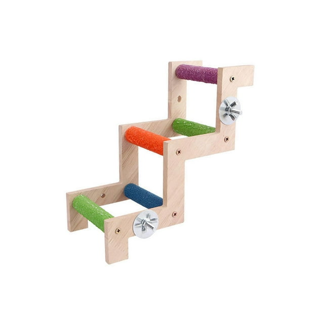 Bird Cage Ladder Bird Ladder Perch Solid Wood Birds Standing Chewing
